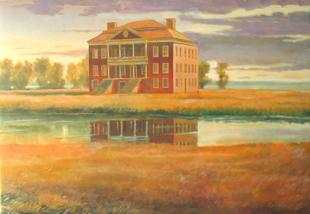 Drayton Hall, 36" x 48", oil on canvas