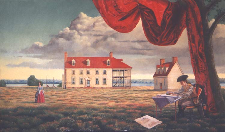 George Washington: Architect, 36" x 60", oil on canvas